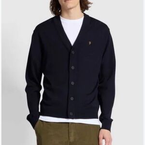 Farah styled in England cardigan